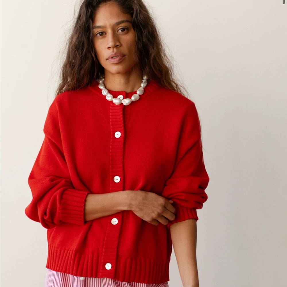 DONNI. The Cotton Knit Cardigan